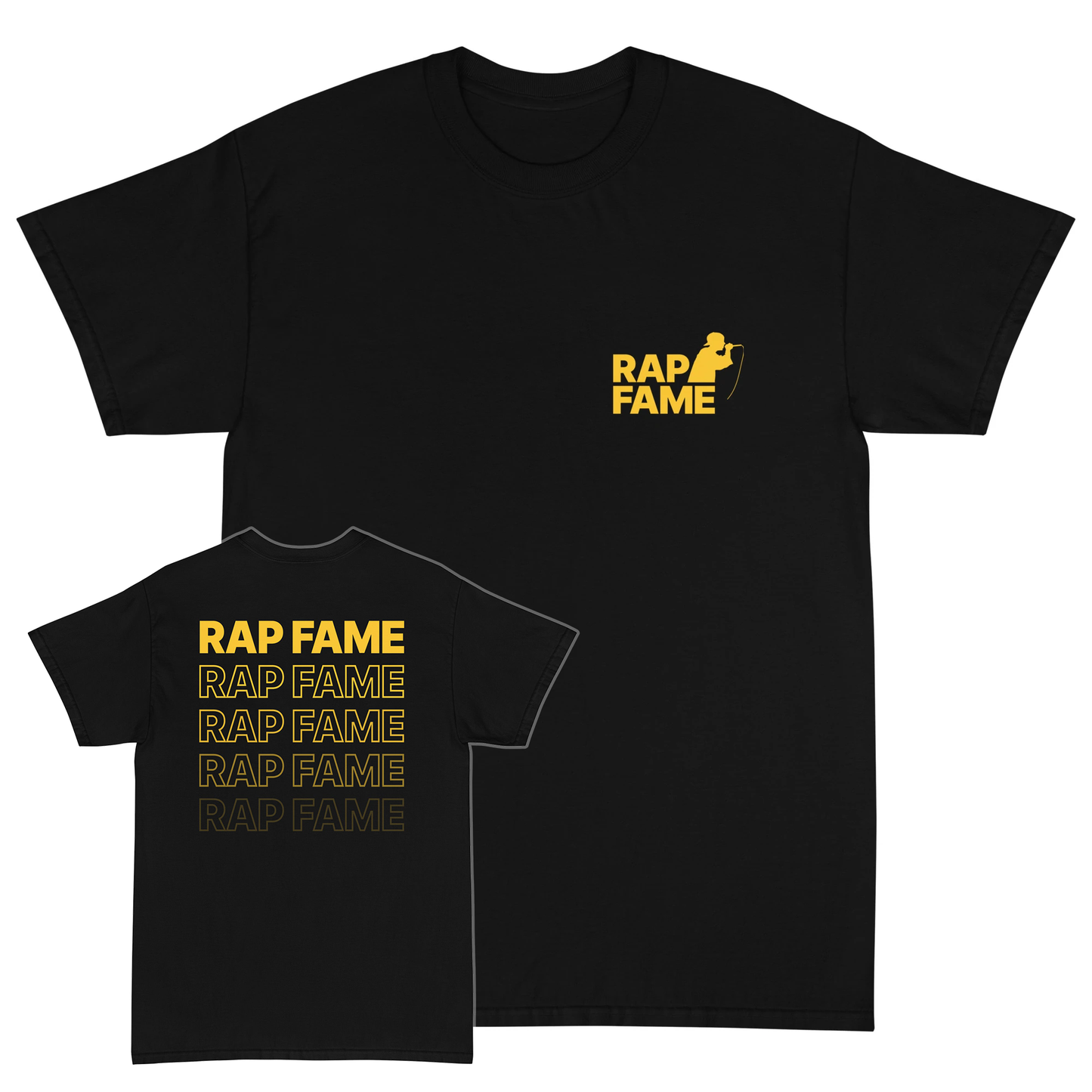 Rap Fame  T-shirt (Black&Yellow)